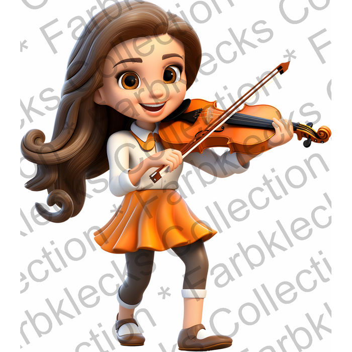 Motivtransfer 2032 Mädchen spielt Geige