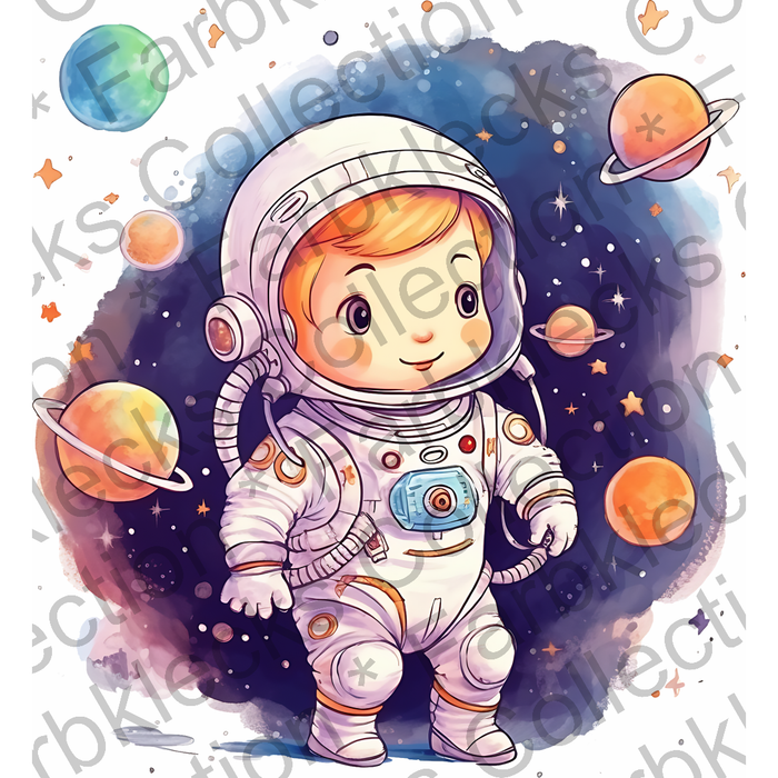 Motivtransfer 2203 Astronaut mit Sternen