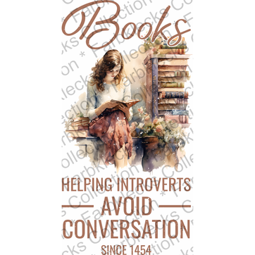 Motivtransfer 2348 Books helping introverts avoid conversation