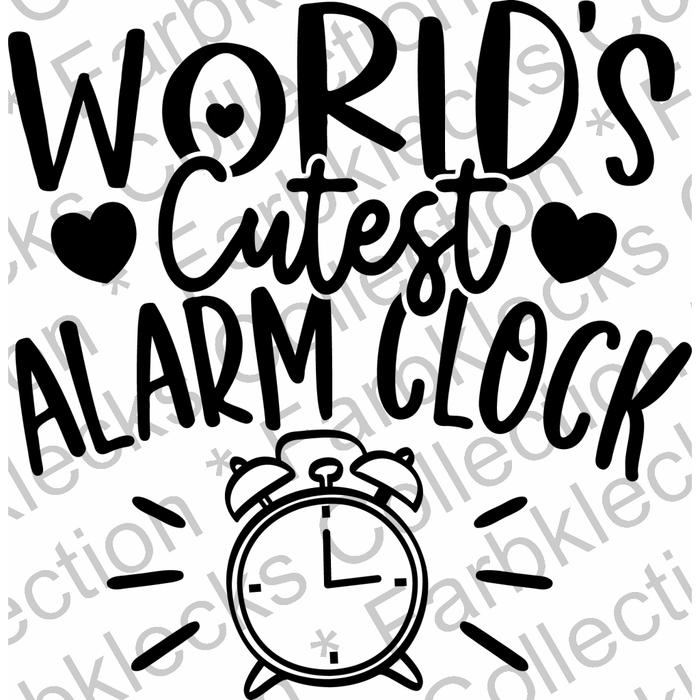 Motivtransfer 2552 worlds cutest alarm clock