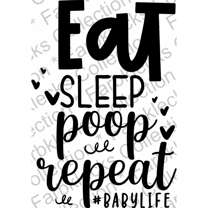 Motivtransfer 2559 eat sleep poop repeat