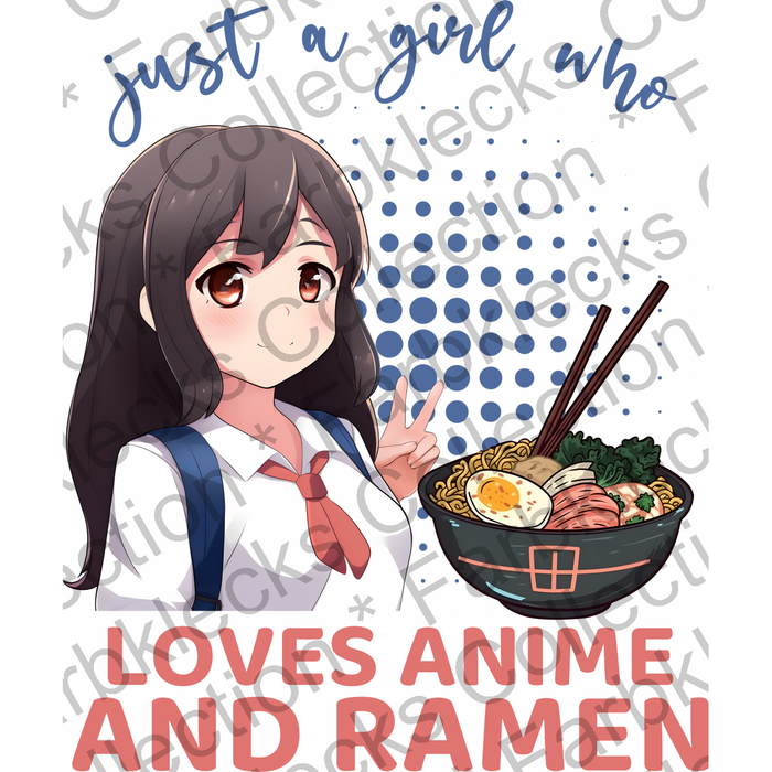 Motivtransfer 2768 Just a girl who loves anime and ramen