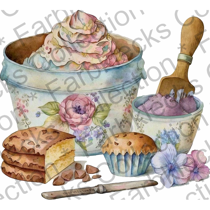 Motivtransfer 2859 Kuchen und Kekse