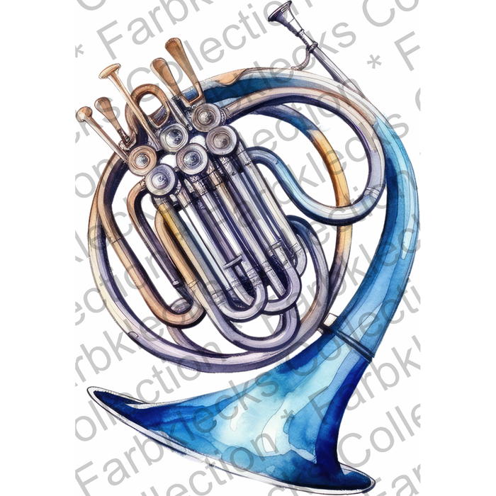 Motivtransfer 2966 Musikinstrument Horn