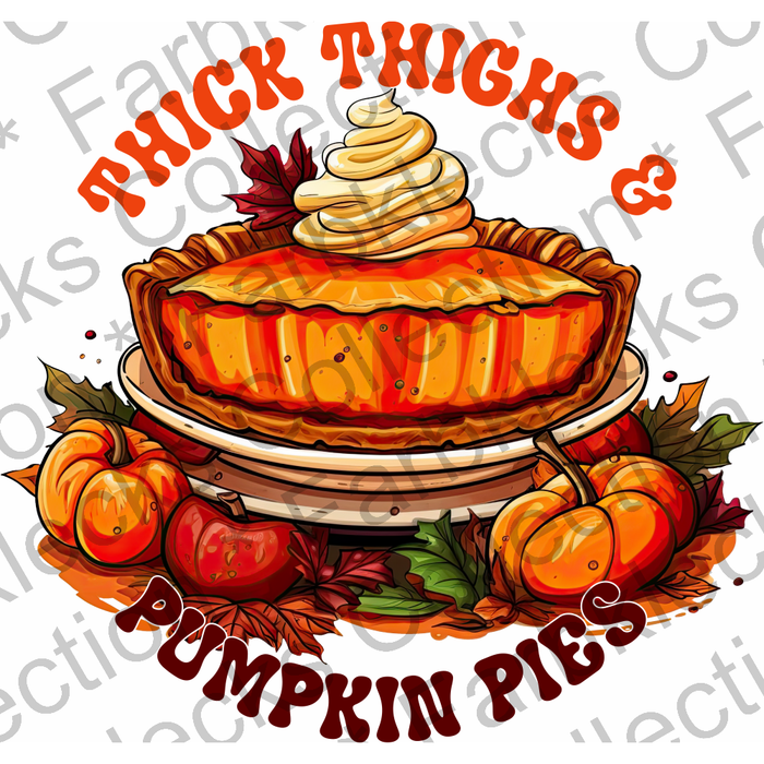 Motivtransfer 3069 Thick thighs and Pumpkin pies