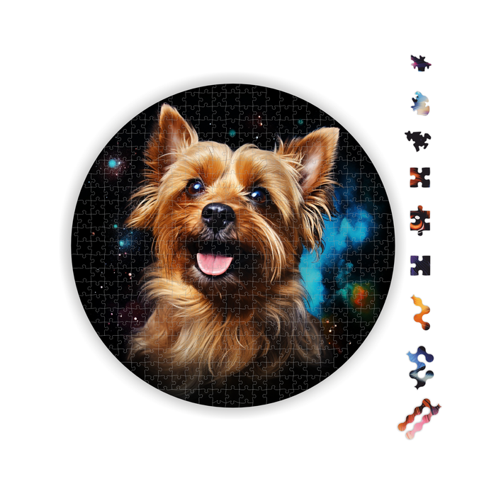 Holz Puzzle Australian Terrier Dog Galaxy
