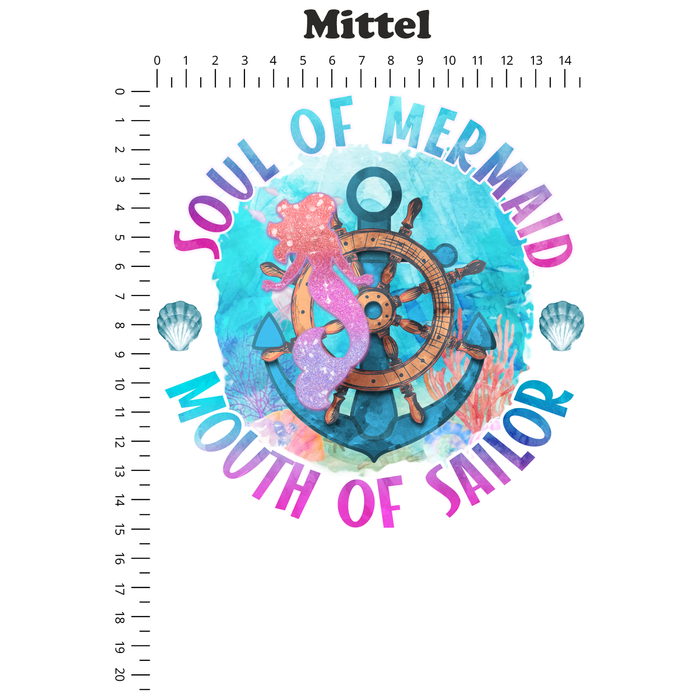Bügelbild 1012 Soul of a mermaid - Mouth of a sailor