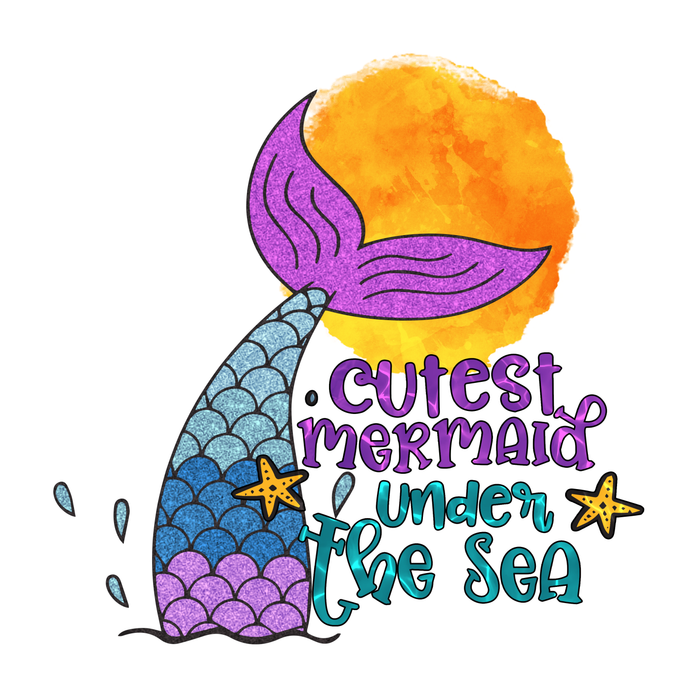 Bügelbild 1022 Cutest Mermaid under the Sea