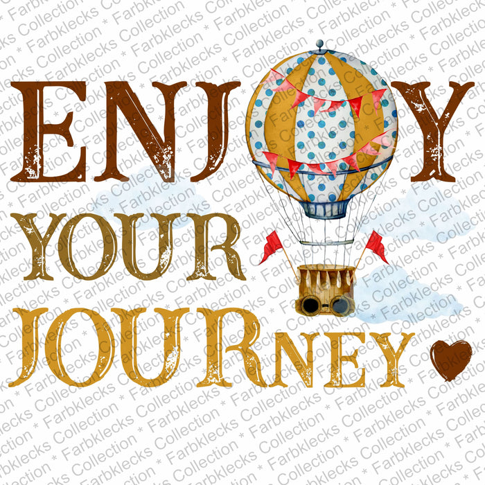 Bügelbild 1061 Enjoy your Journey