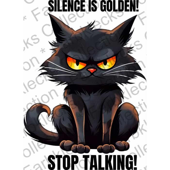 Motivtransfer 1711 Silence is golden ! Stop Talking