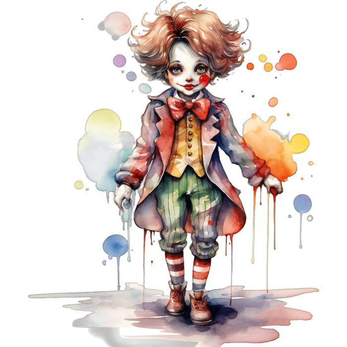 Motivtransfer 1845 Zirkus Clown