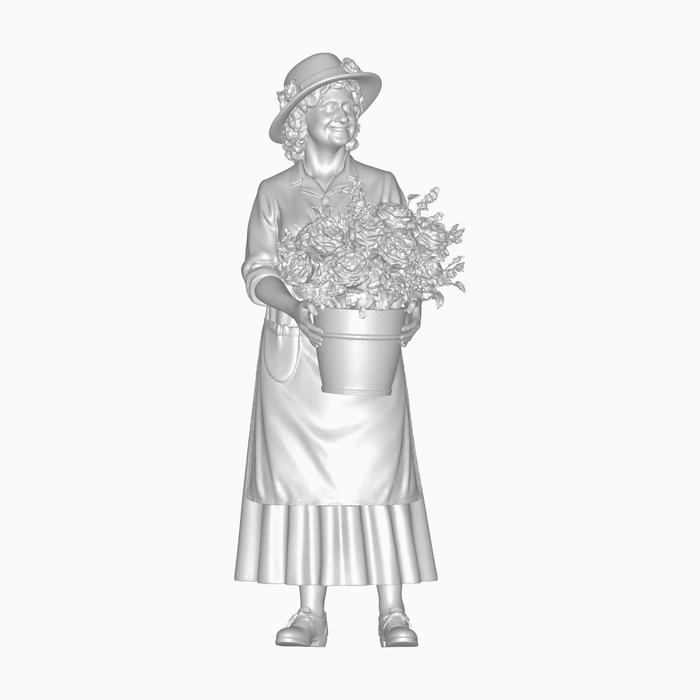 1930er Blumenhändlerin - (DF-907)