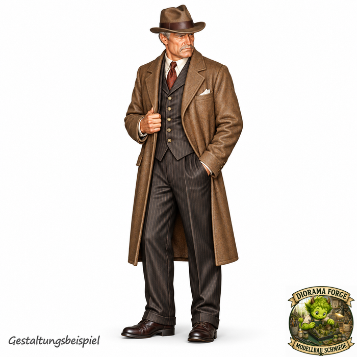 1930er Herr mit Fedora Hut - (DF-936)