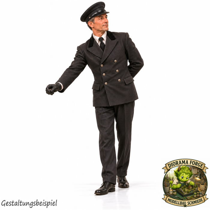 1940er Chauffeur öffnet eine Autotür - (DF-1294)