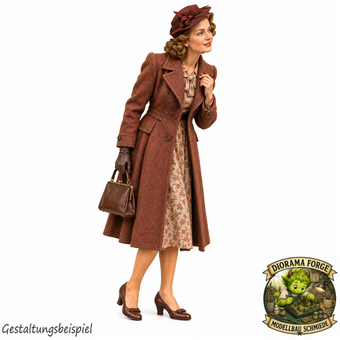 1940er Dame betrachtet ein Schaufenster - (DF-1295)