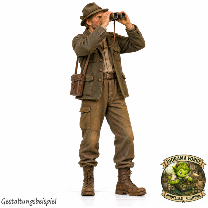 1940er Förster mit Fernglas - (DF-1306)