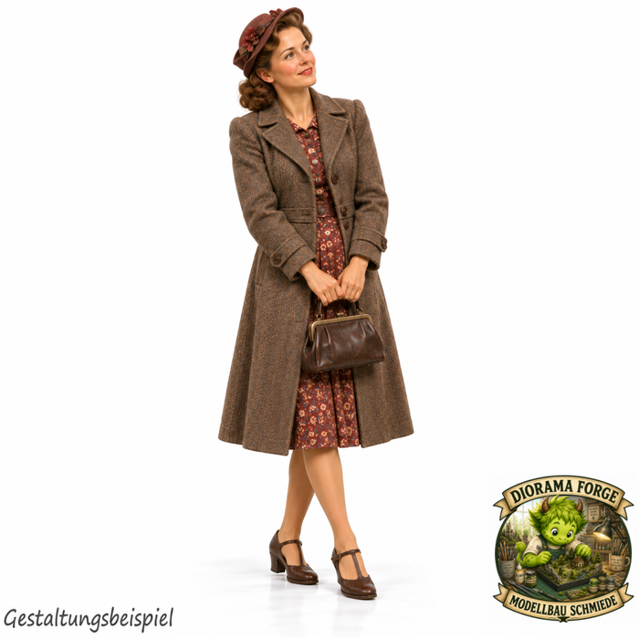 1940er Frau hört Musiker zu - (DF-1310)