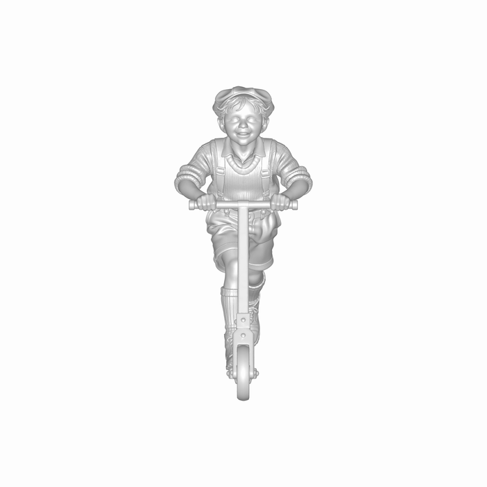 1940er Junge mit Holzroller (DF-1333)