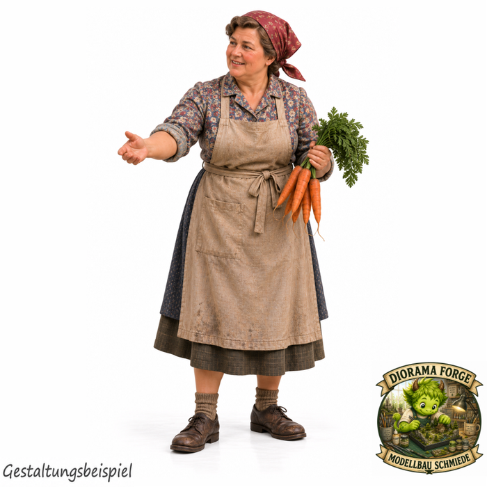 1940er Marktfrau am Gemüsestand (DF-1367)