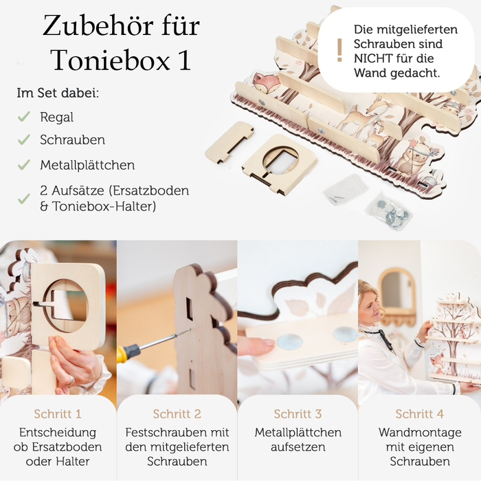 Regal für Musikbox - Blumen Zebra