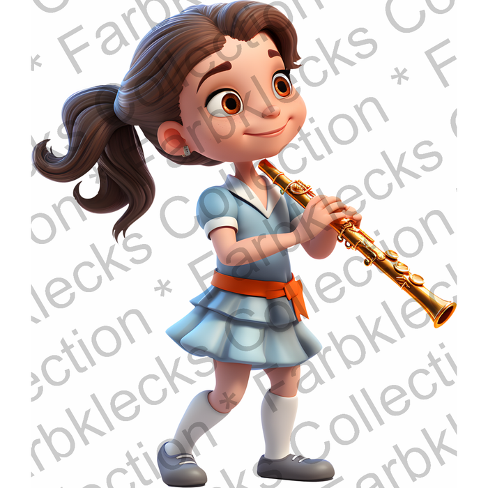 Motivtransfer 2024 Mädchen spielt Flöte