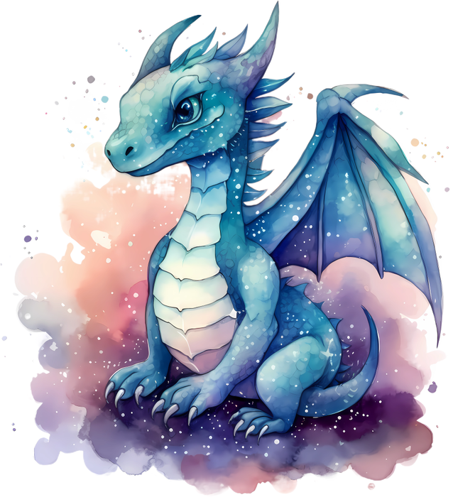 Motivtransfer 2313 Schillerndes Drachenkind