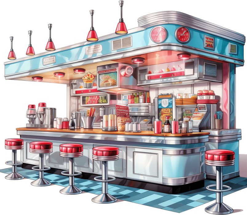 Motivtransfer 2327 American Burger Diner