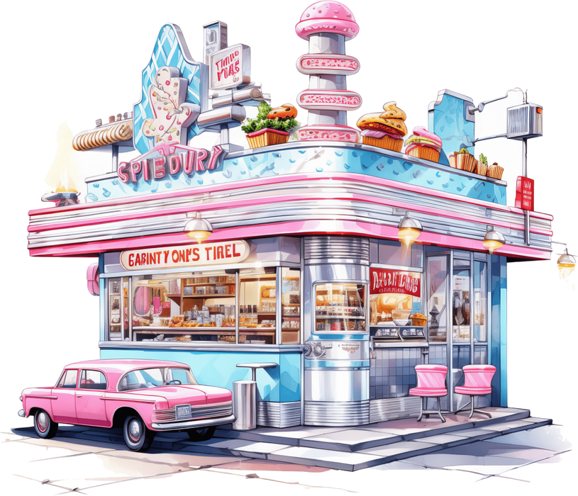 Motivtransfer 2341 Diner American Style