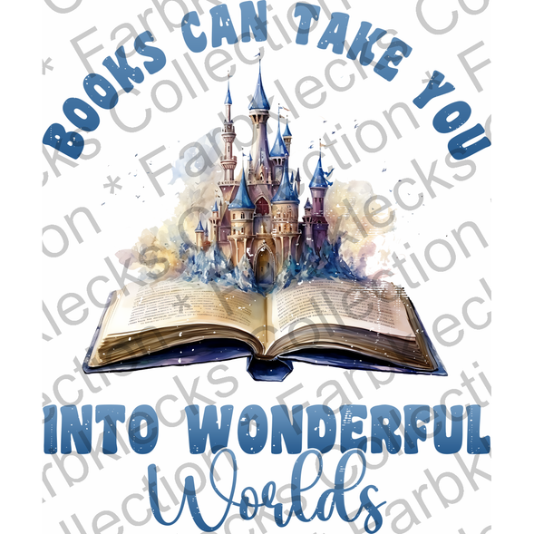 Motivtransfer 2356 Books can take you into wonderful worlds
