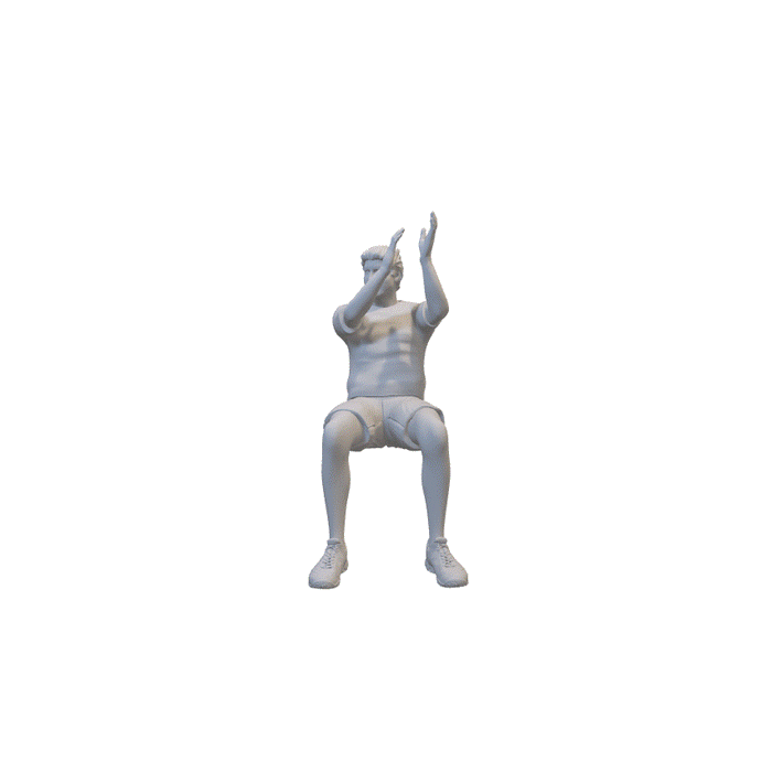 Stadion Fan freut sich - (3DP-236)