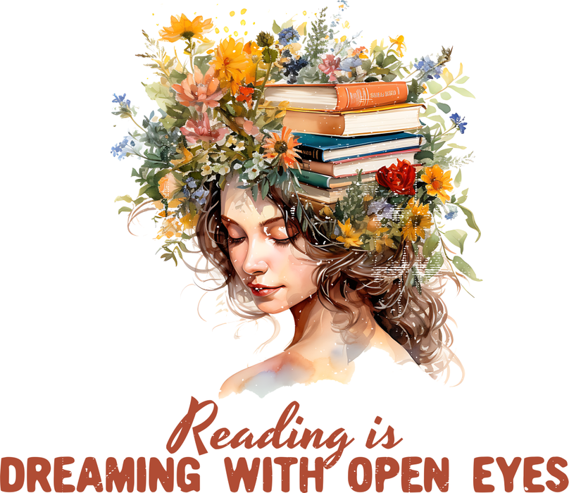 Motivtransfer 2363 Reading is dreaming with open eyes