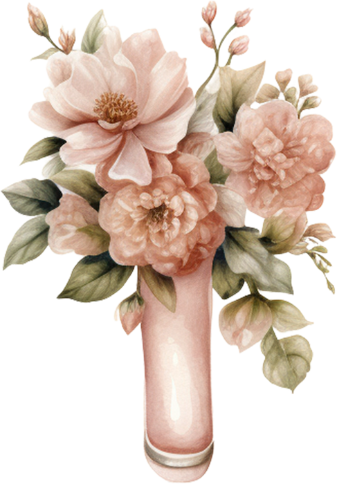 Motivtransfer 2384 Hochzeitsblumen