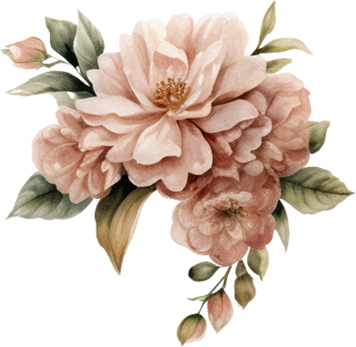 Motivtransfer 2385 Hochzeitsblumen