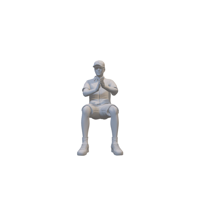 Stadion Fan freut sich - (3DP-239)