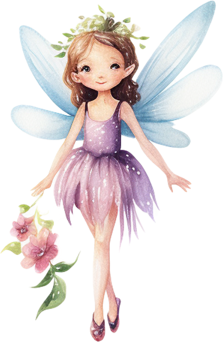 Motivtransfer 2422 Fee mit grünem Kleid