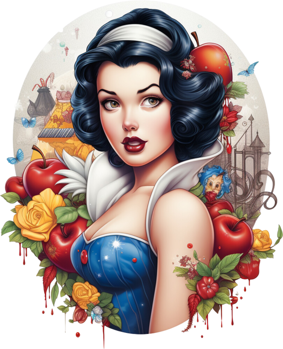 Motivtransfer 2440 Girl mit Äpfeln