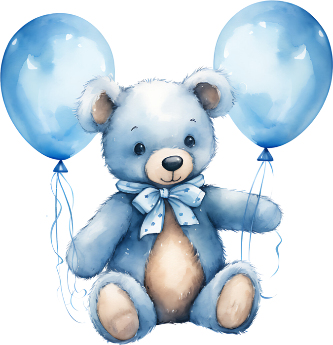 Motivtransfer 2461 Teddybär mit Ballons