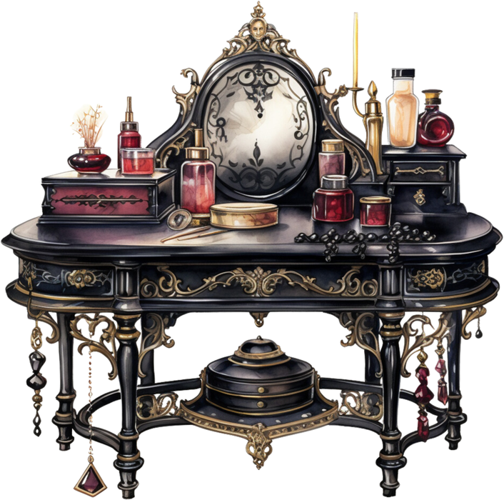Motivtransfer 2479 Gothic Schminktisch