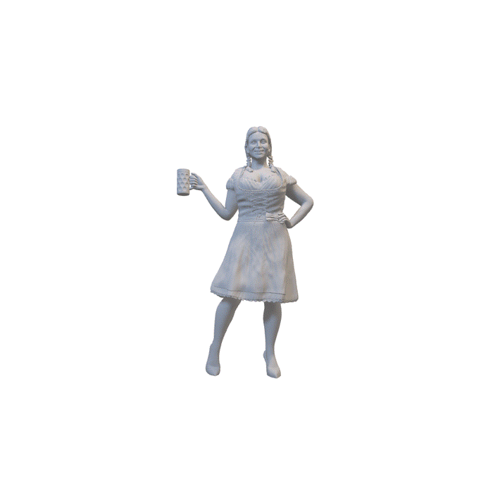 Frau auf dem Oktoberfest - (3DP-248)