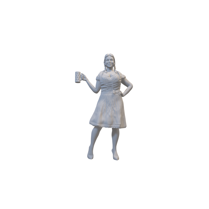 Frau auf dem Oktoberfest - (3DP-248)