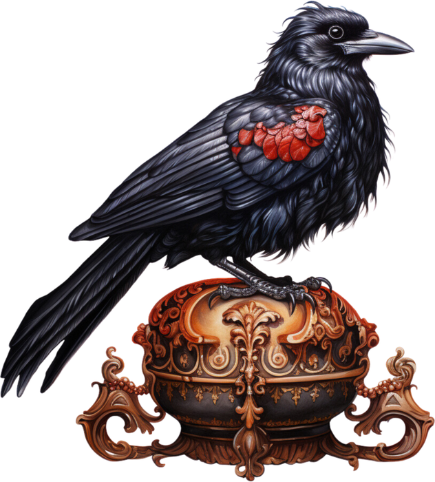 Motivtransfer 2481 Gothic Rabe