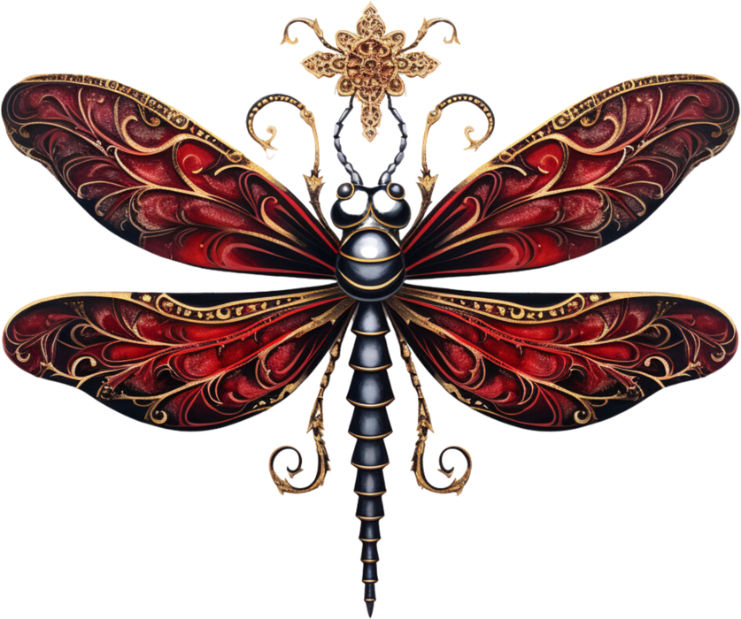Motivtransfer 2487 Gothic Libelle