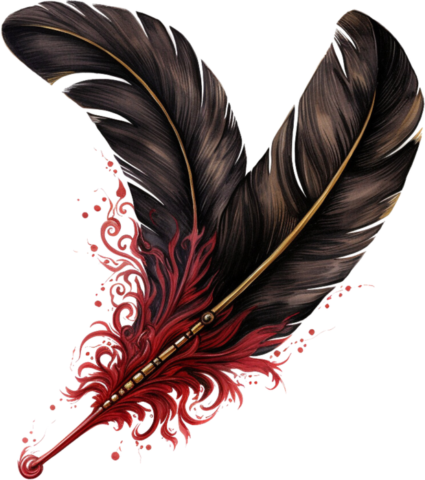 Motivtransfer 2489 Gothic Federn