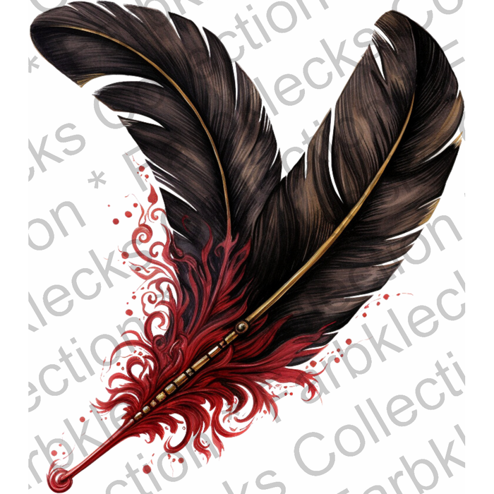 Motivtransfer 2489 Gothic Federn