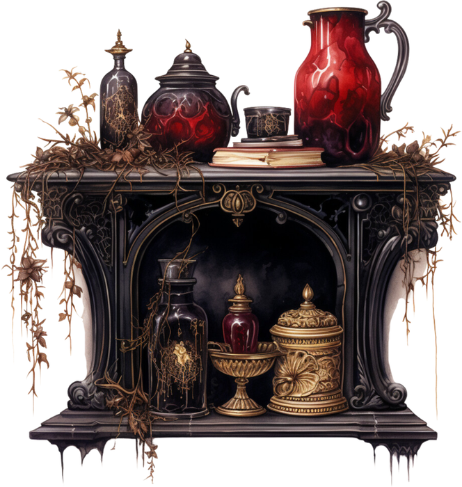 Motivtransfer 2490 Gothic Kamin
