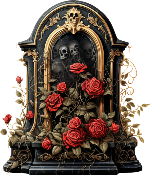 Motivtransfer 2495 Gothic Altar mit Rosen