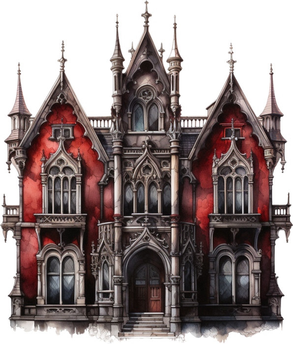 Motivtransfer 2497 Gothic Haus