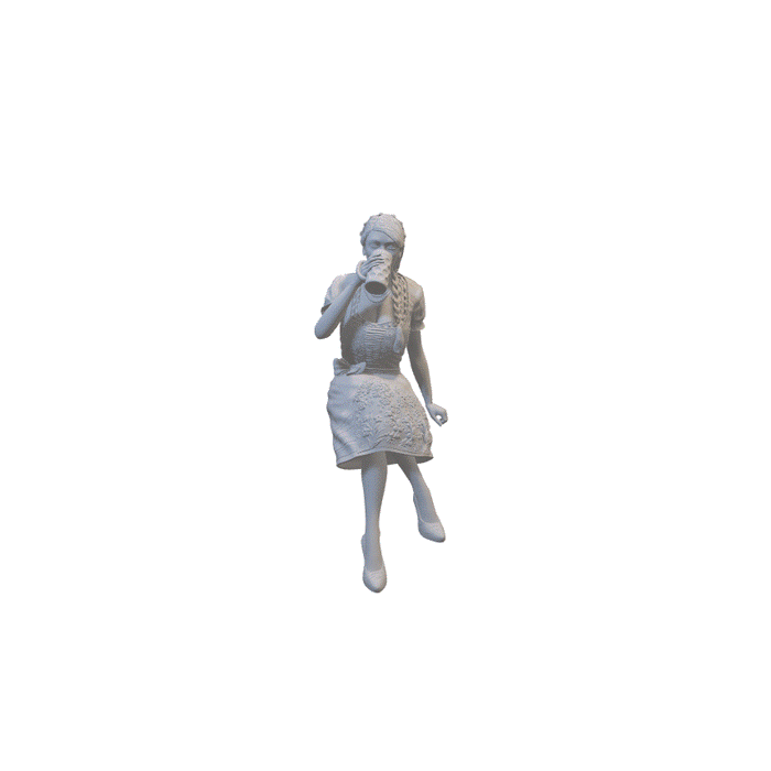 Frau auf dem Oktoberfest - (3DP-250)