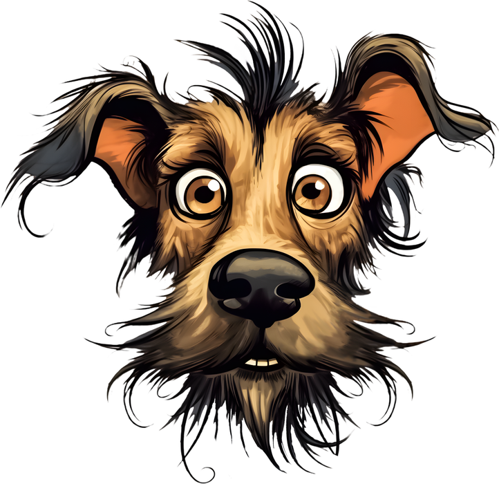 Motivtransfer 2507 Erstaunter Hund