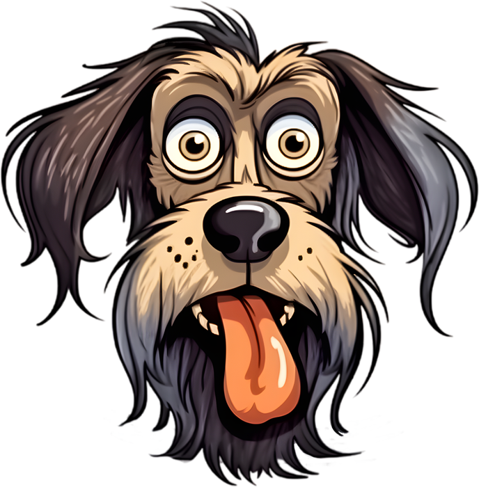 Motivtransfer 2513 Erstaunter beiger Hund